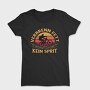 Man On Bicycle Mountain Bike Retro Sunset, Tricou Femei