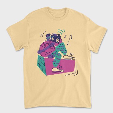 Man With Boombox Retro 80S Character, Tricou Barbati (Unisex)