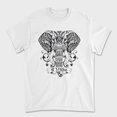 Mandala Elephant, Tricou Barbati (Unisex)