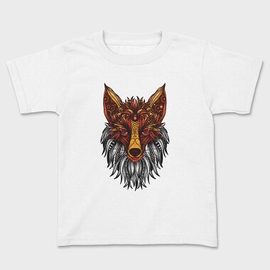 Mandala Fox Color 001, Tricou Copii