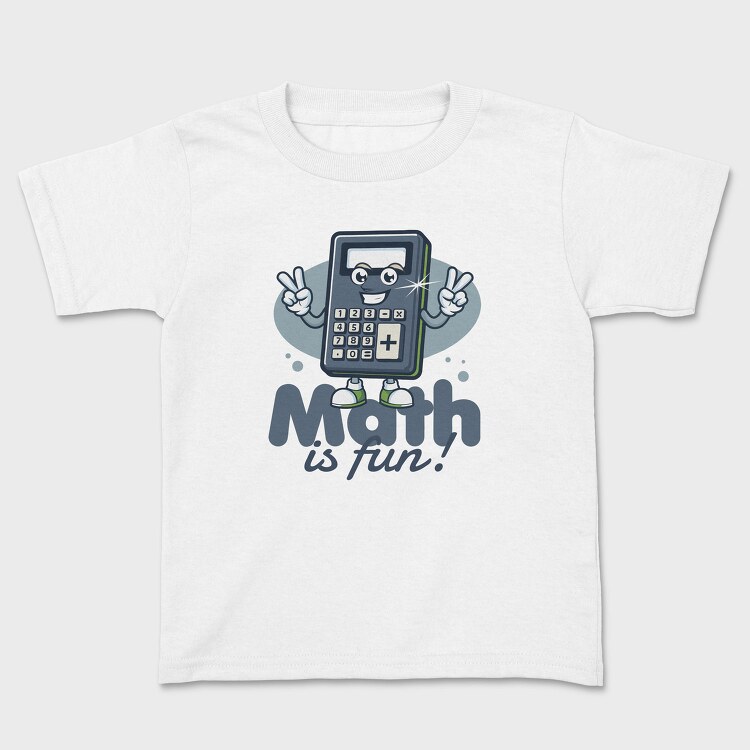 Math Is Fun Calculator Tote, Tricou Copii