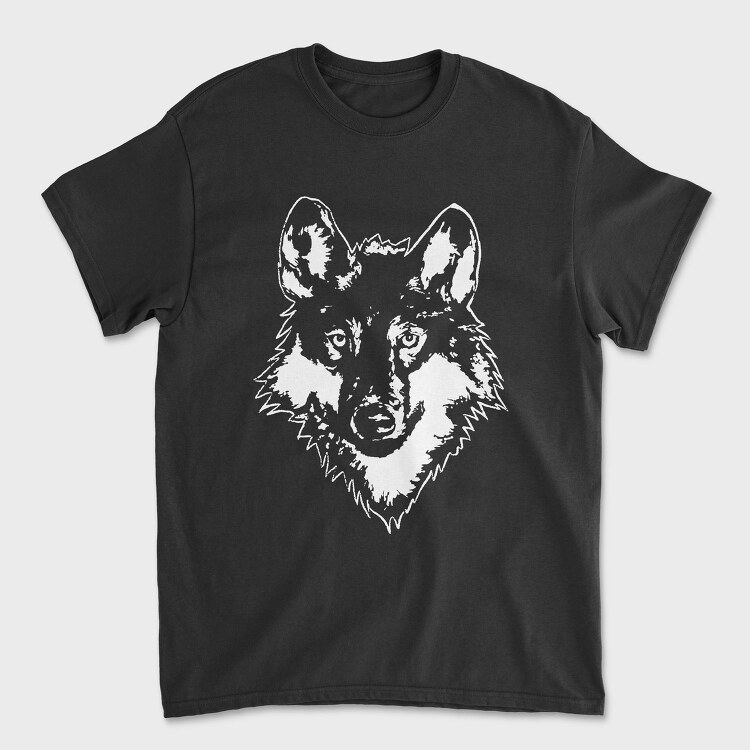 Wolf Wild Animal Head, Tricou Barbati (Unisex)