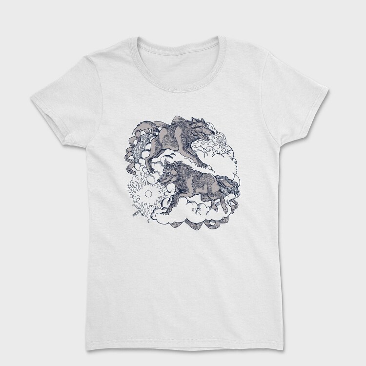 Wolves From Norse Mythology Skoll Hati, Tricou Femei