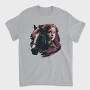 Woman And Horse Animal Girl, Tricou Barbati (Unisex)