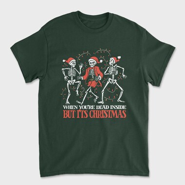 Skeletal Christmas Dance Skeletons, Tricou Barbati (Unisex)