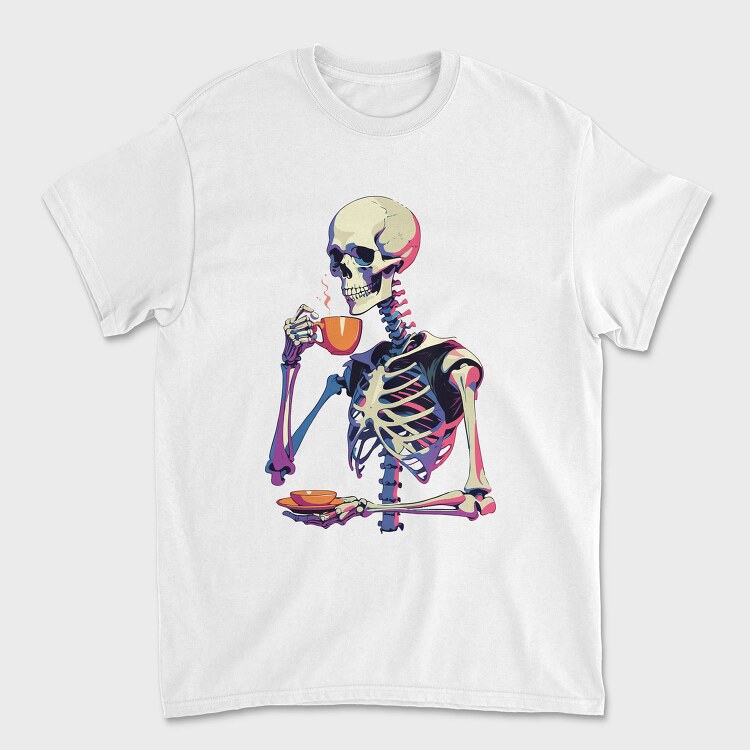Skeleton Tea Coffee, Tricou Barbati (Unisex)
