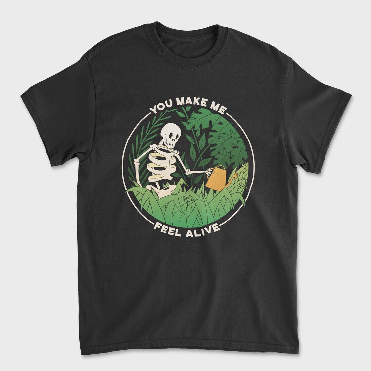 Skeleton Watering Plants Quote, Tricou Barbati (Unisex)