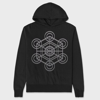 Metatron Cube, Hanorac Oversize Barbati (Unisex)