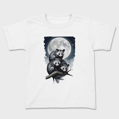 Moonlit Three Opossum, Tricou Copii