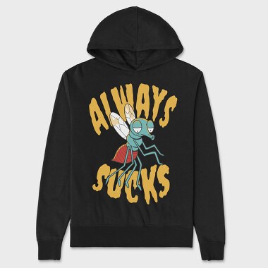 Mosquito Cartoon Quote, Hanorac Oversize Barbati (Unisex)