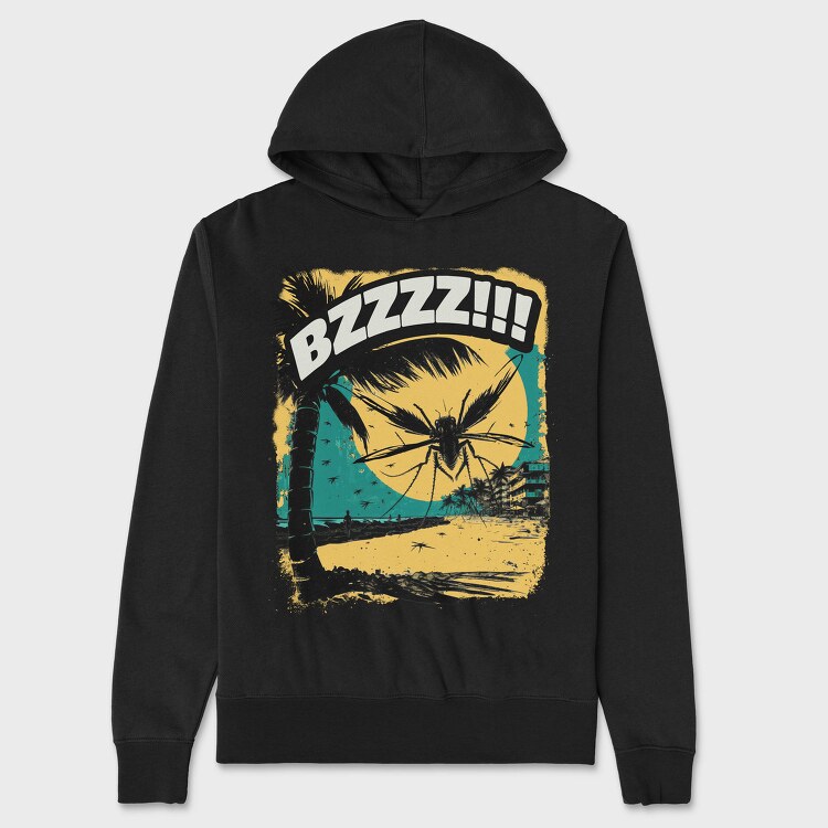 Mosquito Sunset Japanese Monster, Hanorac Oversize Barbati (Unisex)