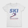 Ski Snow Style Winter, Tricou Femei