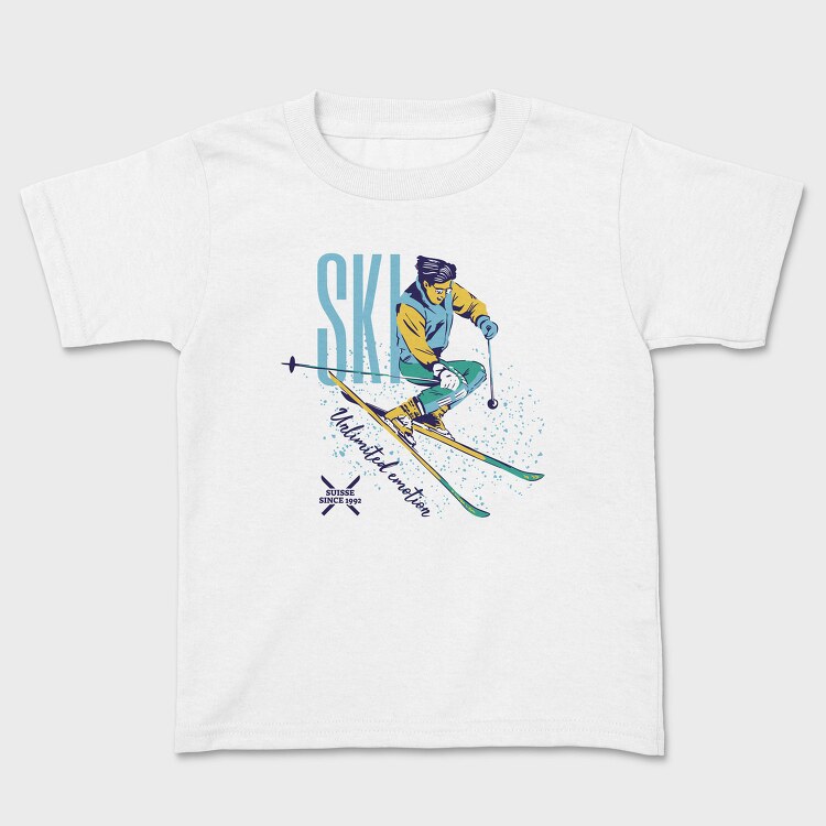 Ski Unlimited Emotion Winter, Tricou Copii
