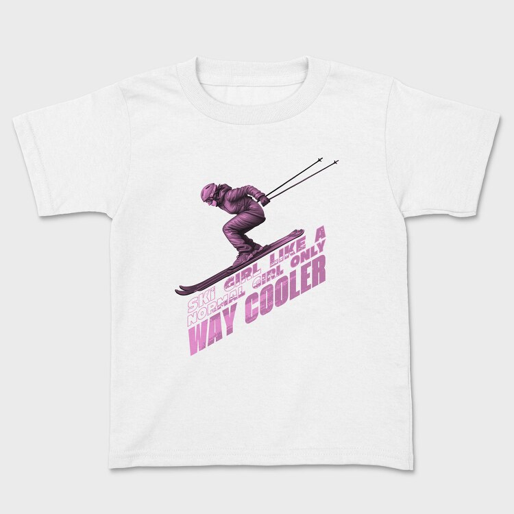 Skier Action Quote, Tricou Copii