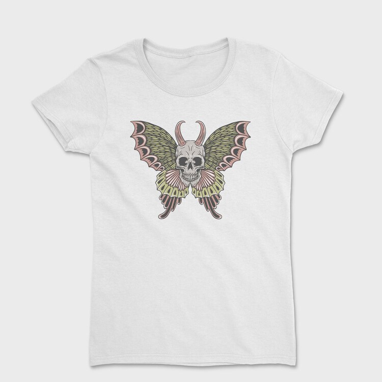 Skull Moth Wings, Tricou Femei
