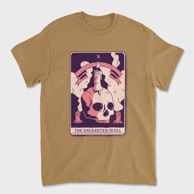 Skull Mystical Tarot Card The Enchanted Skull 10, Tricou Barbati (Unisex)