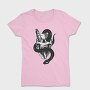 Skull With Snake Knife 01, Tricou Femei