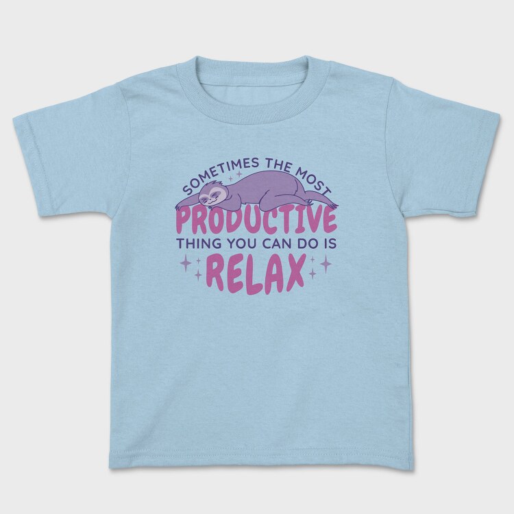 Sloth Animal Anime Sleeping, Tricou Copii