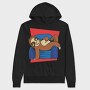 Sloth Animal In Couch, Hanorac Oversize Barbati (Unisex)