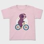 Sloth Animal Riding Bicycle Bike, Tricou Copii