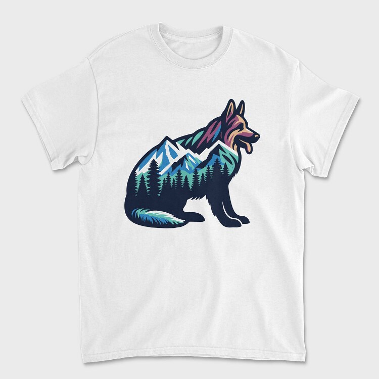 Mountain Dog Landscape, Tricou Barbati (Unisex)