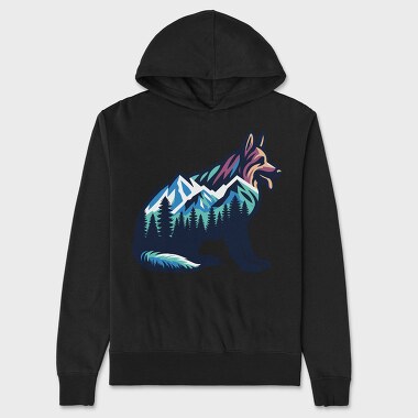 Mountain Dog Landscape, Hanorac Oversize Barbati (Unisex)