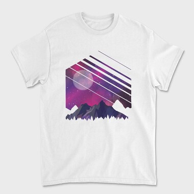 Mountain Galaxy, Tricou Barbati (Unisex)