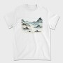 Mountain Lake Watercolor Skyland, Tricou Barbati (Unisex)