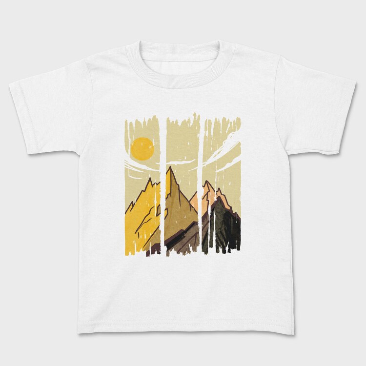 Mountain Landscape Strokes, Tricou Copii