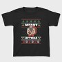 Muscular Santa Claus Ugly Sweater Liftmas, Tricou Copii