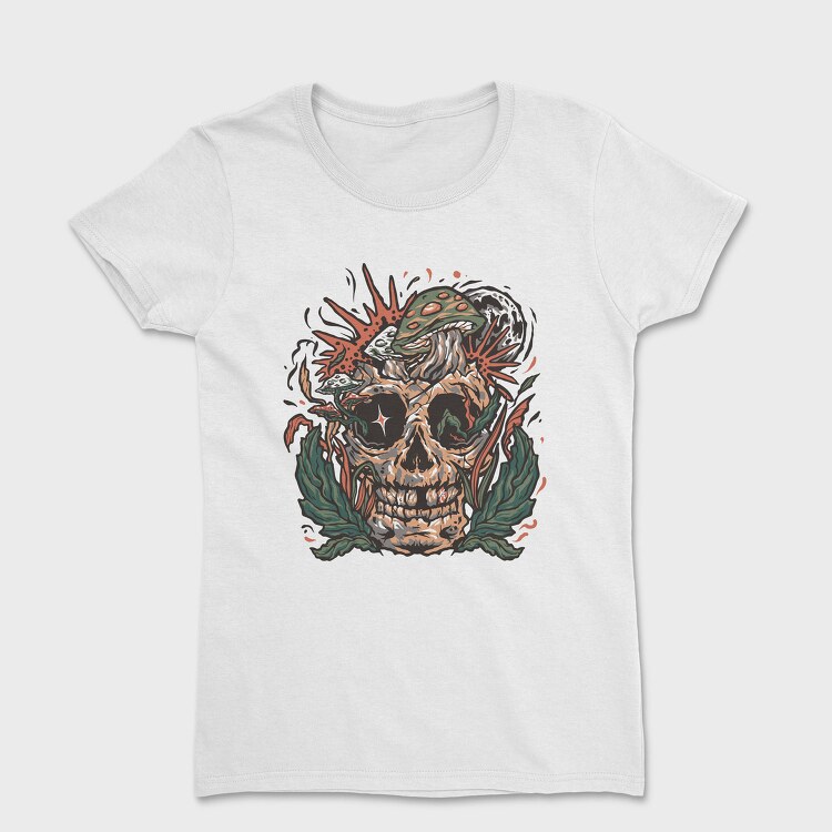 Mushroom Skull Flora, Tricou Femei