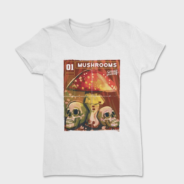 Mushrooms Magazine One Mushroom, Tricou Femei