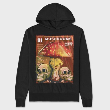 Mushrooms Magazine One Mushroom, Hanorac Oversize Barbati (Unisex)