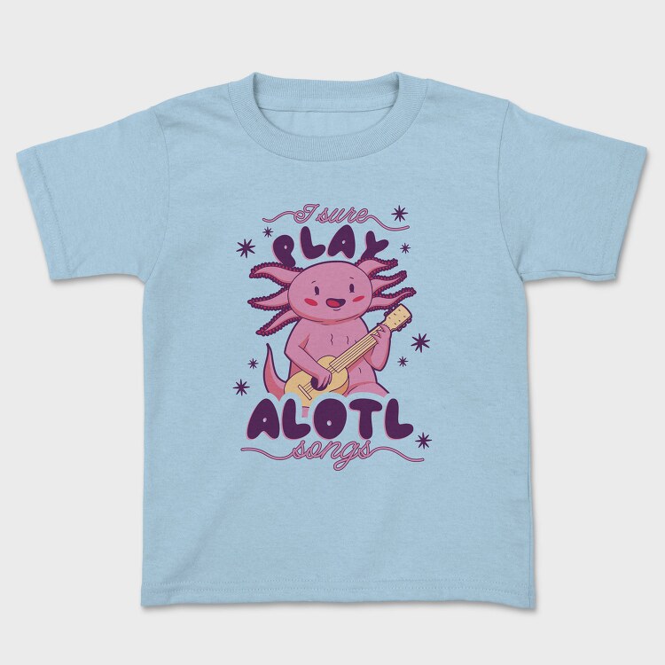 Music Axolotl Pun Alotl Songs, Tricou Copii