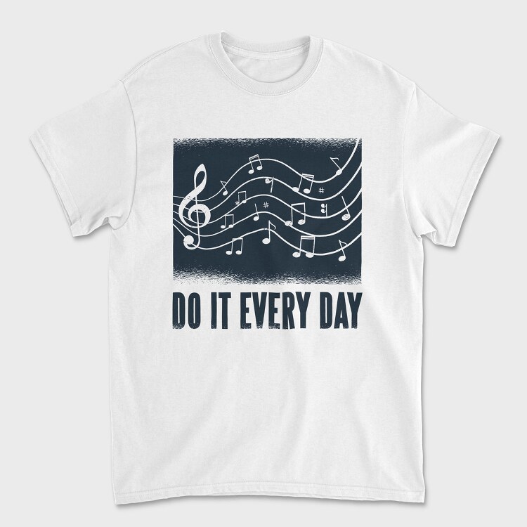 Music Text, Tricou Barbati (Unisex)
