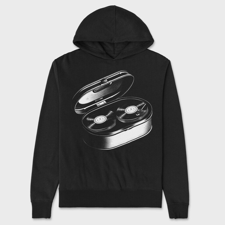 Musical Sardine Tin, Hanorac Oversize Barbati (Unisex)