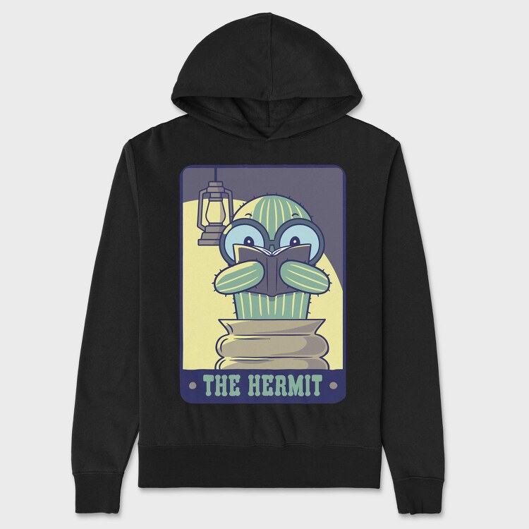 Mysterious Cactus Tarot Cute Cactus 06, Hanorac Oversize Barbati (Unisex)