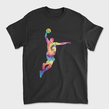Tye Dye Basketball Player, Tricou Barbati (Unisex)