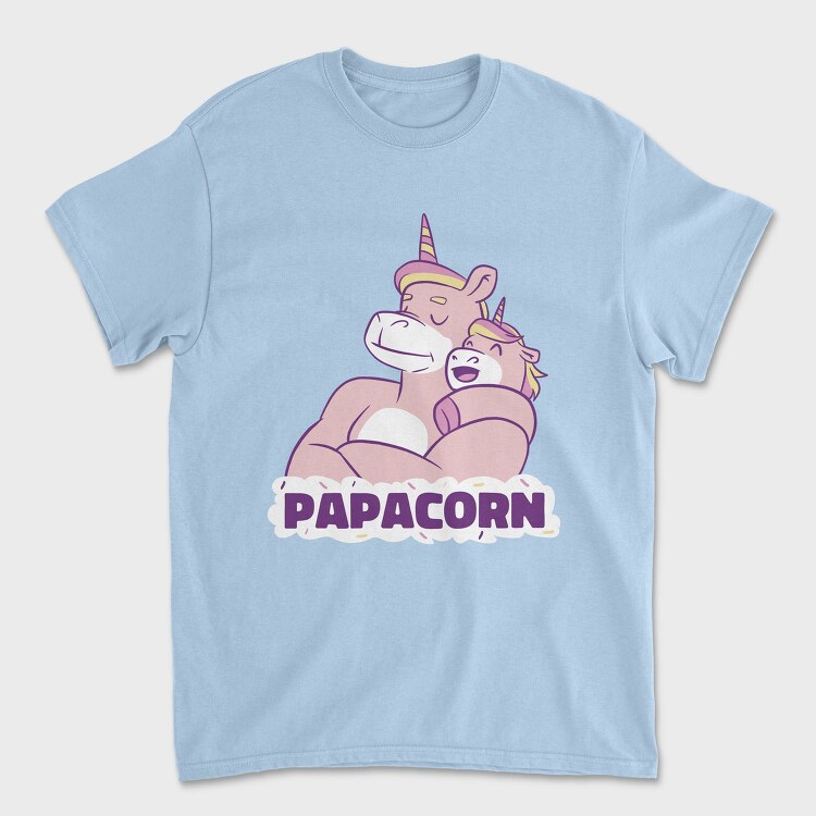 Unicorn Daddy And Baby Papacorn, Tricou Barbati (Unisex)