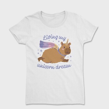 Unicorn Dream Capybara, Tricou Femei