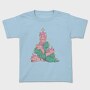 Unicorns And T Rex Christmas Tree, Tricou Copii