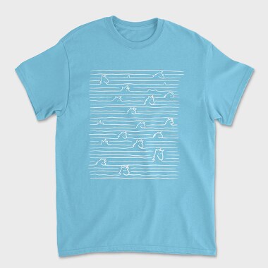 Unicorns In Lines, Tricou Barbati (Unisex)