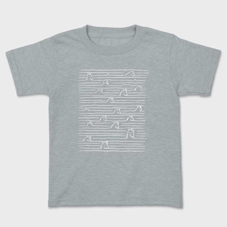 Unicorns In Lines, Tricou Copii