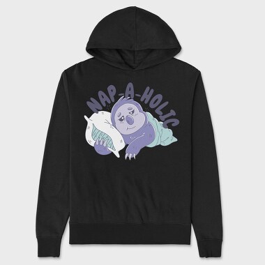 Napping Sloth, Hanorac Oversize Barbati (Unisex)