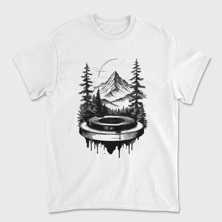 Nature Turntable, Tricou Barbati (Unisex)