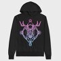 Neon Deer, Hanorac Oversize Barbati (Unisex)