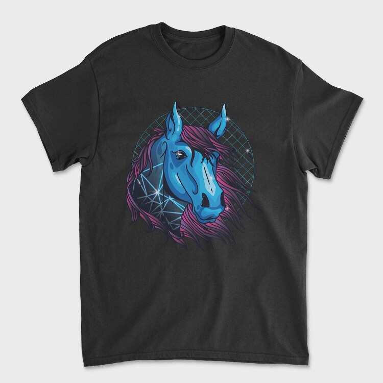 Neon Horse, Tricou Barbati (Unisex)