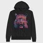 Neon Leopard Angry, Hanorac Oversize Barbati (Unisex)