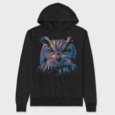 Neon Owl, Hanorac Oversize Barbati (Unisex)