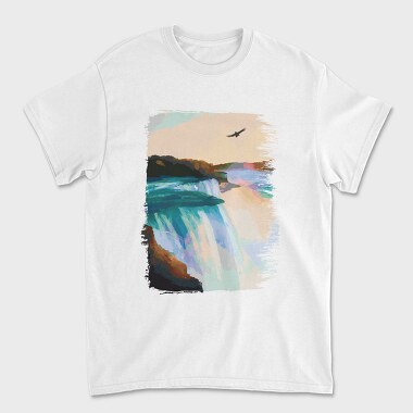Niagara Falls Painting, Tricou Barbati (Unisex)